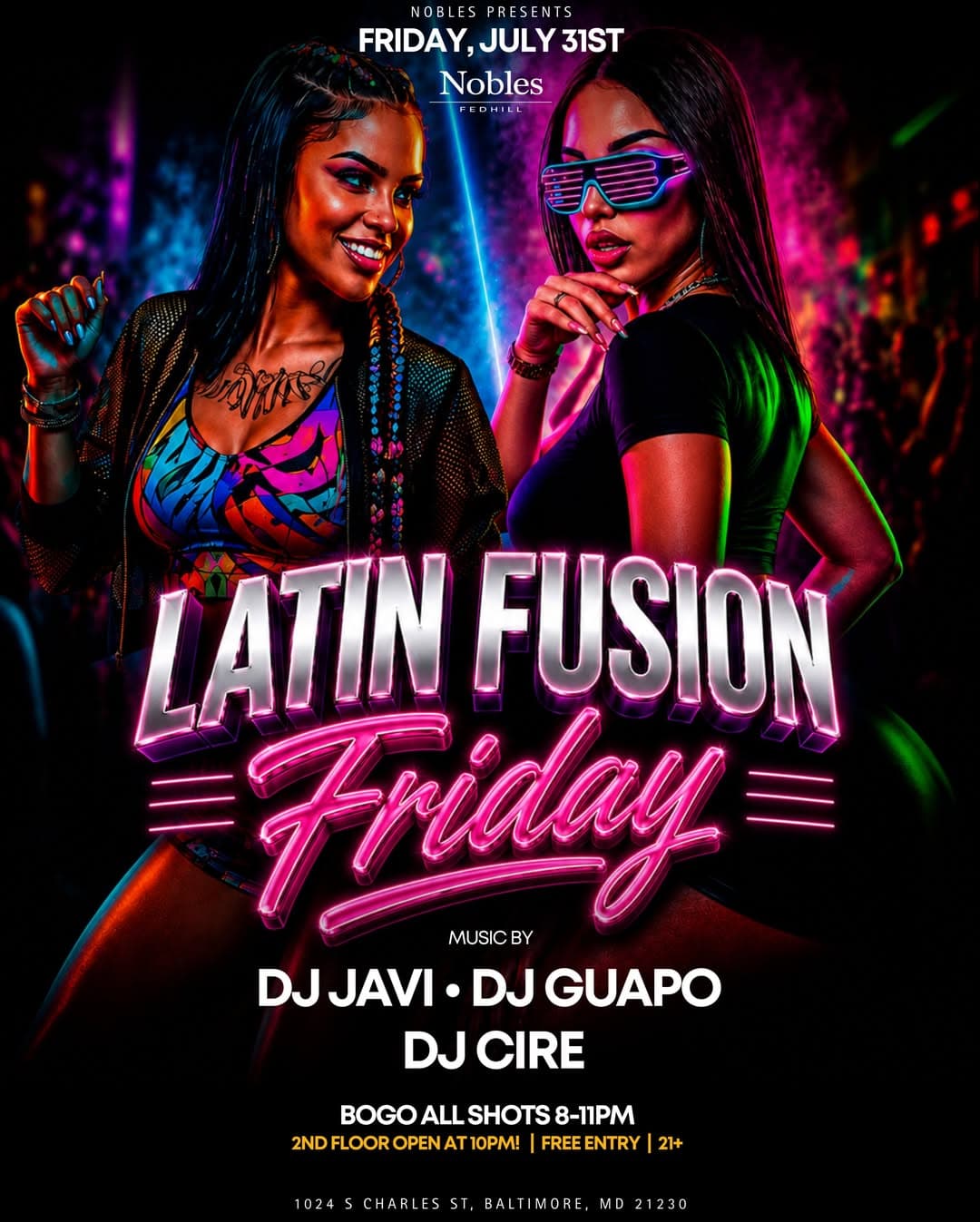 🔥 LATIN FUSION FRIDAY 🔥 flyer